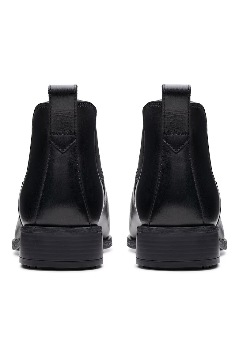 Clarks Кожени боти Chelsea Черен