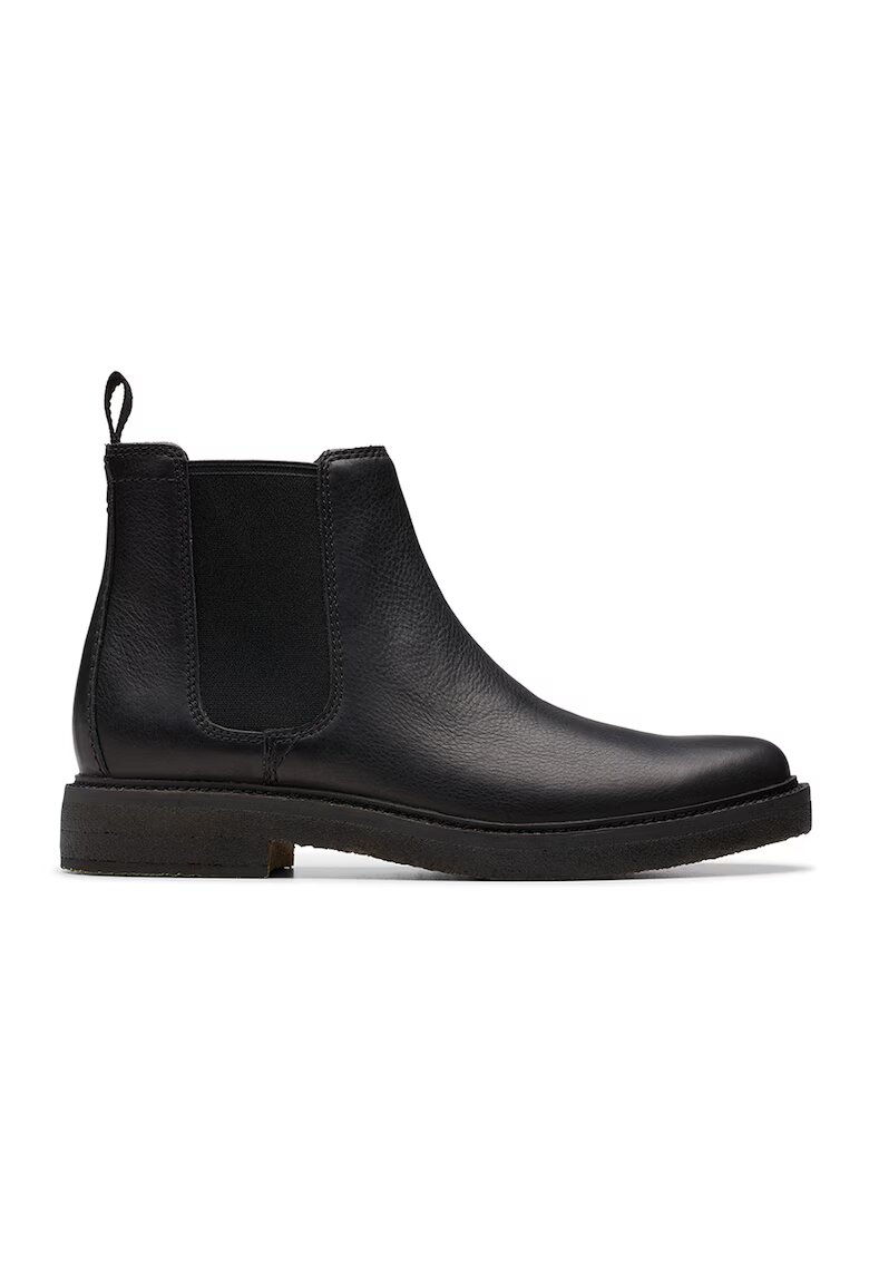 Clarks Кожени боти Clarkdale Easy тип Chelsea - Избеляло черно