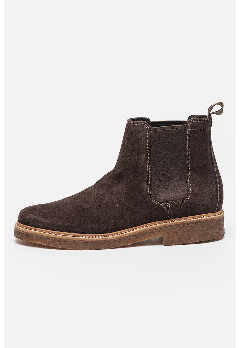 Clarks Кожени боти Clarkdale Easy тип Chelsea - Кафяв