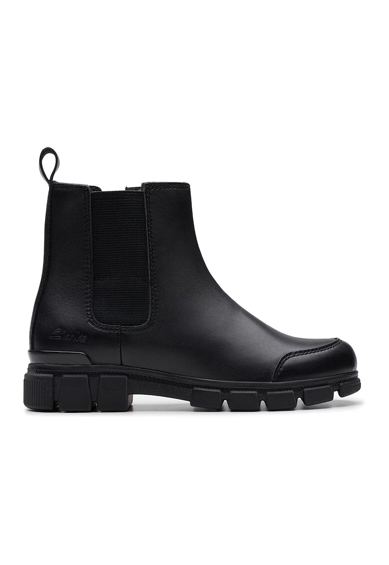 Clarks Кожени боти Evyn - Черен