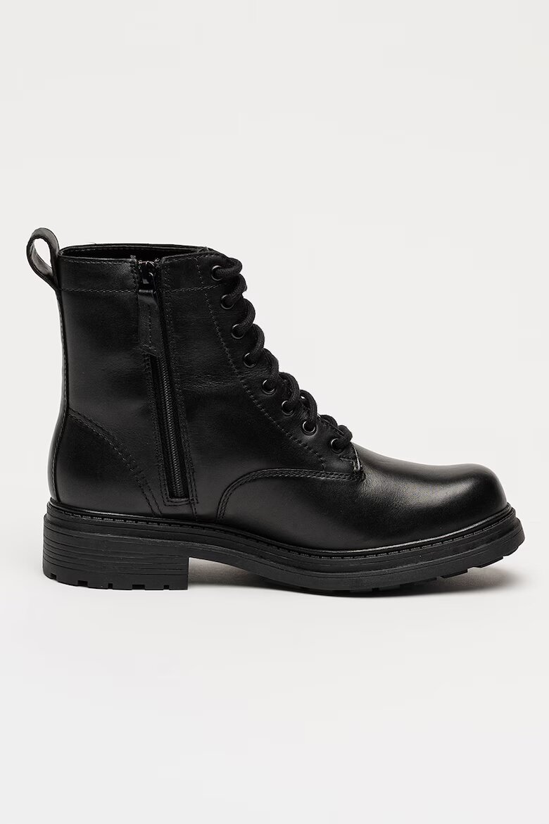 Clarks Кожени боти Orinoco с цип Черен
