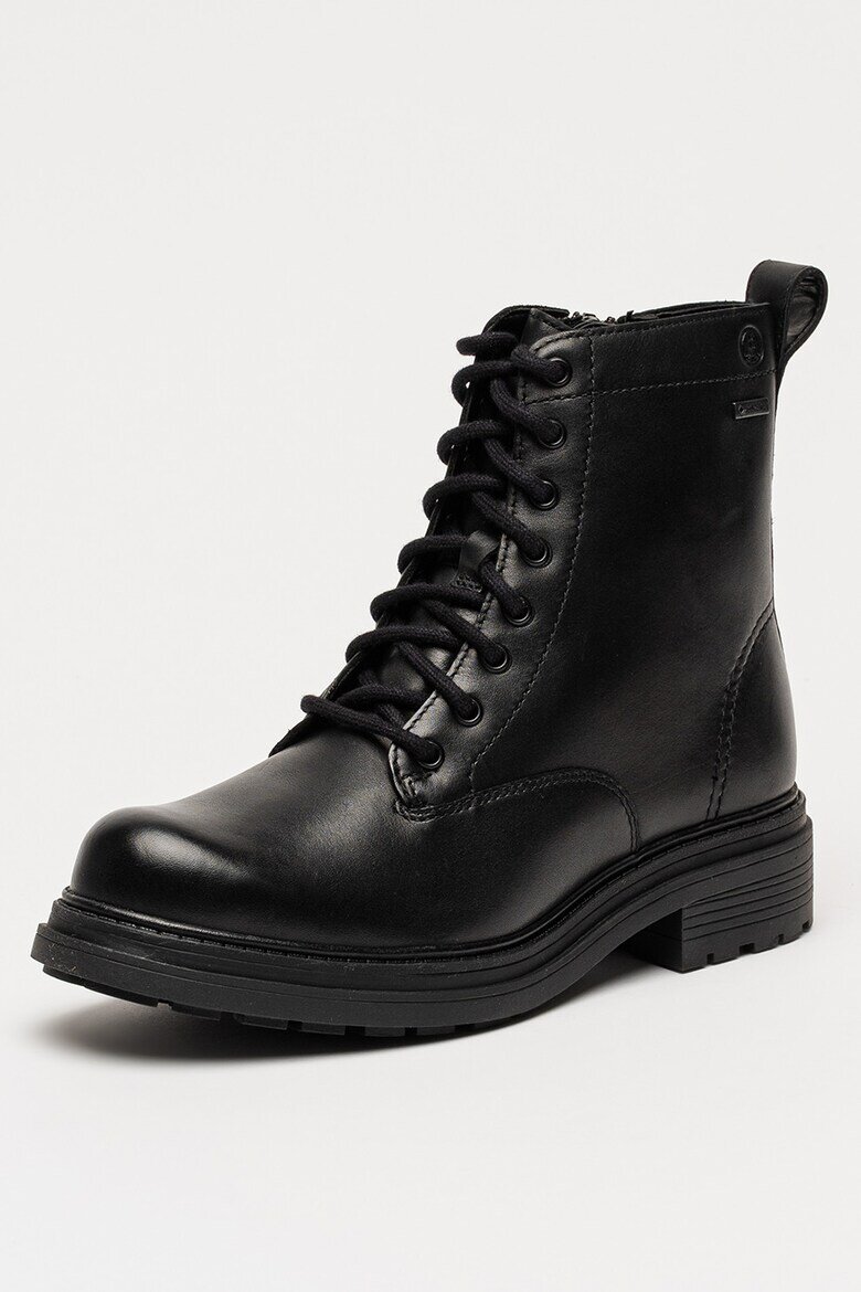 Clarks Кожени боти Orinoco с цип Черен