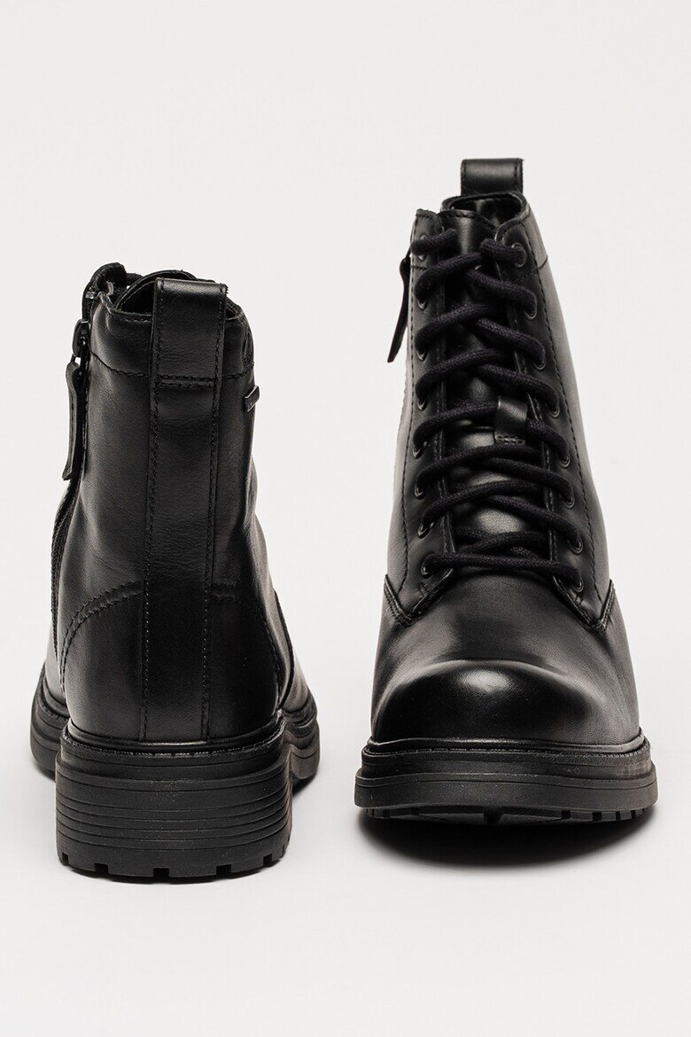 Clarks Кожени боти Orinoco с цип Черен