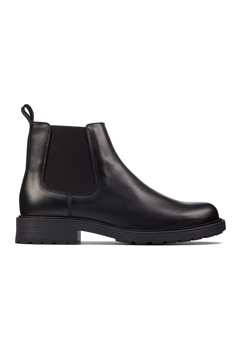 Clarks Кожени боти Orinoco2 тип Chelsea - Избеляло черно