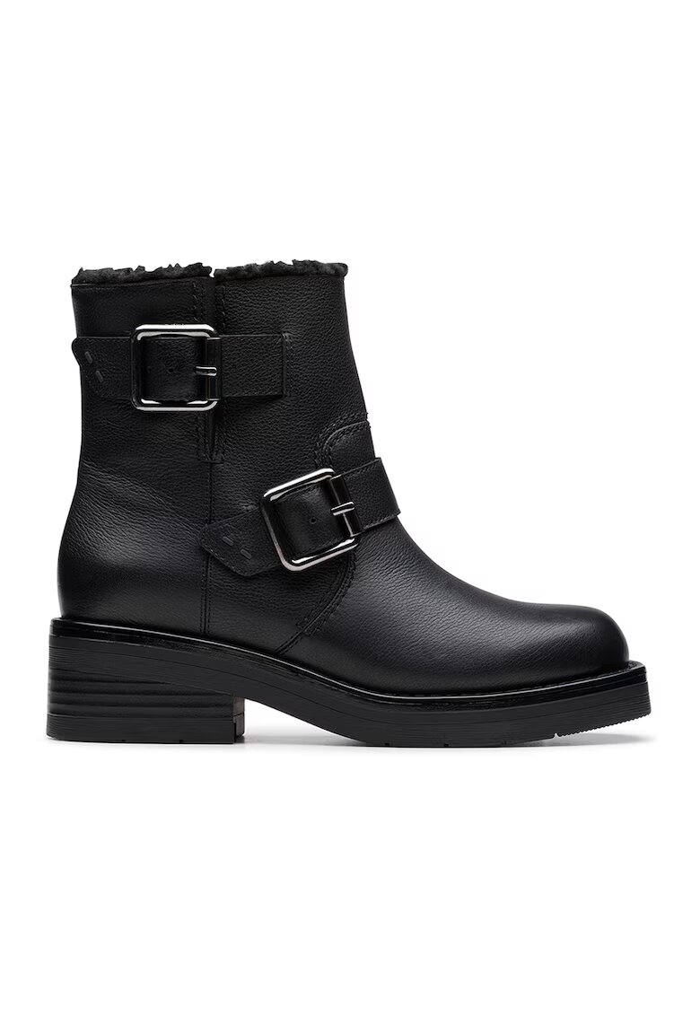 Clarks Кожени боти Rebelle - Черен