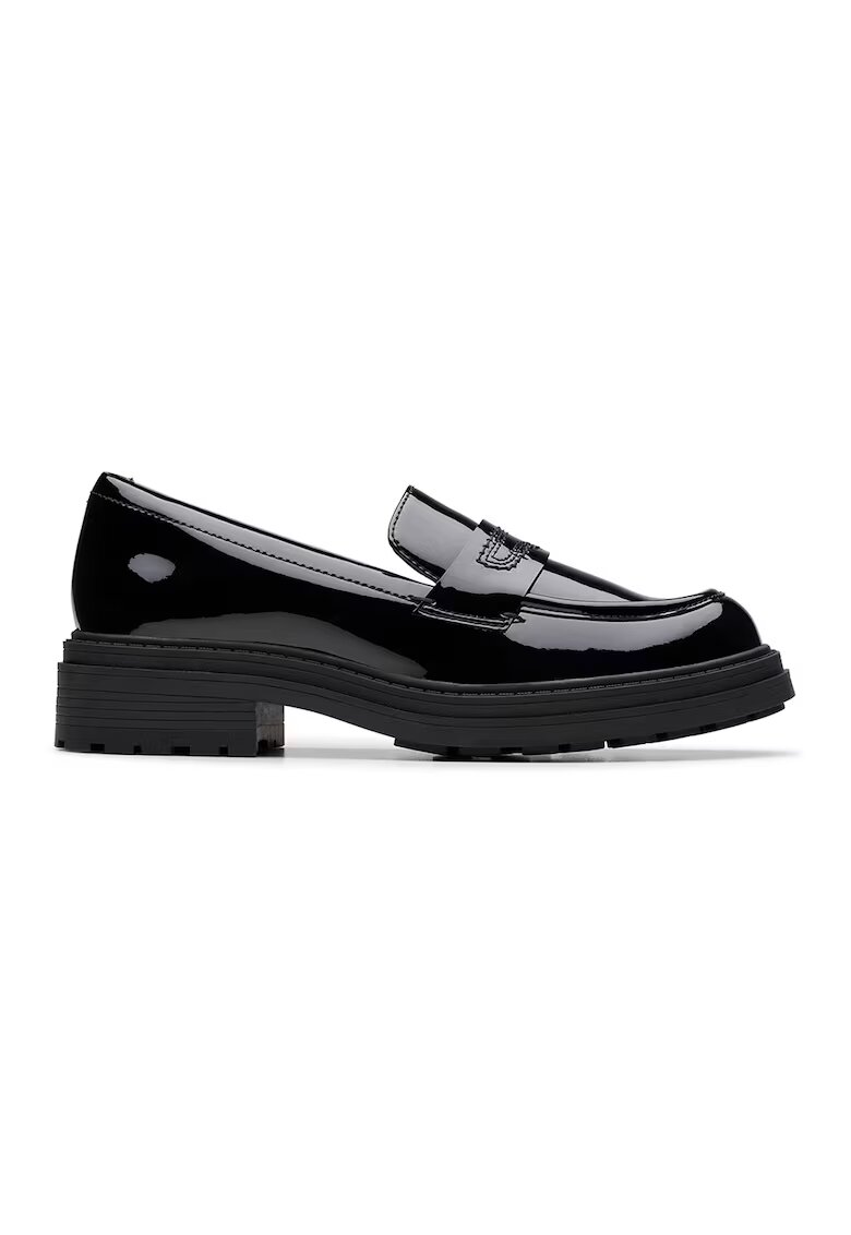 Clarks Кожени лачени мокасини