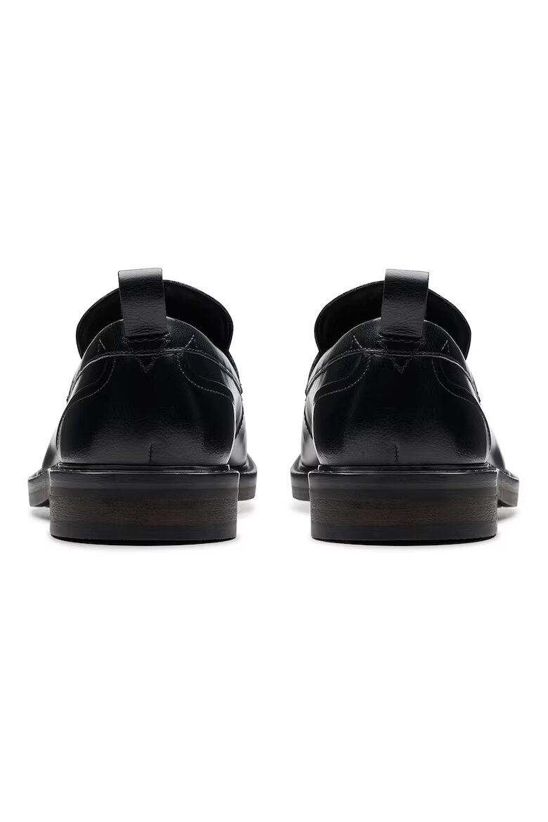Clarks Кожени мокасини Aldwin Step Черен