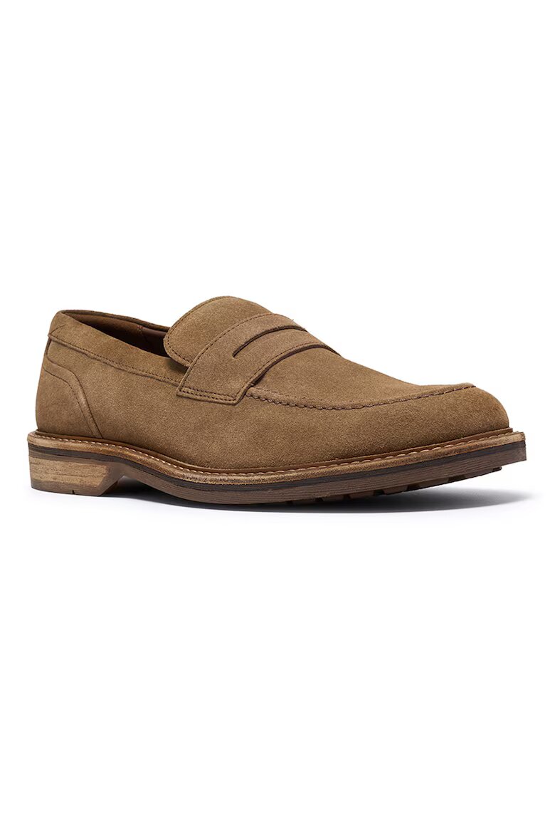 Clarks Кожени мокасини Aldwin Step Карамел