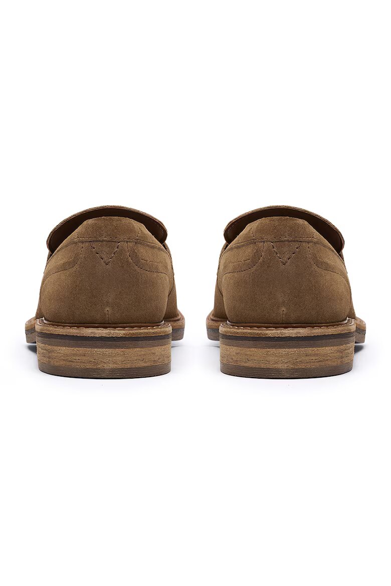 Clarks Кожени мокасини Aldwin Step Карамел