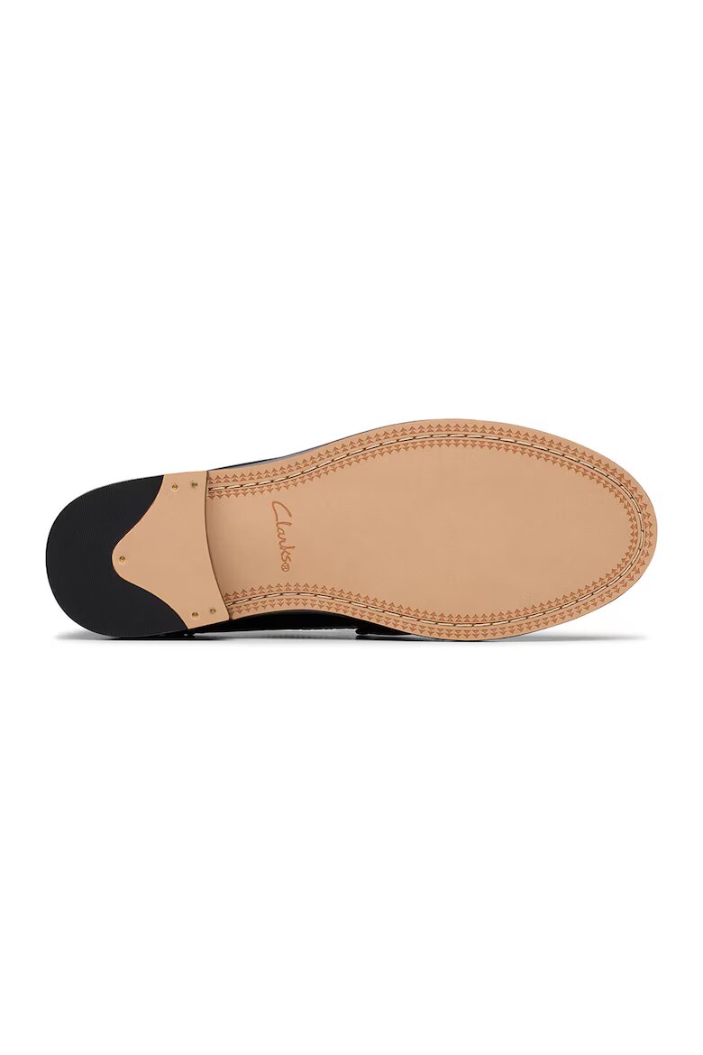 Clarks Кожени мокасини Черен