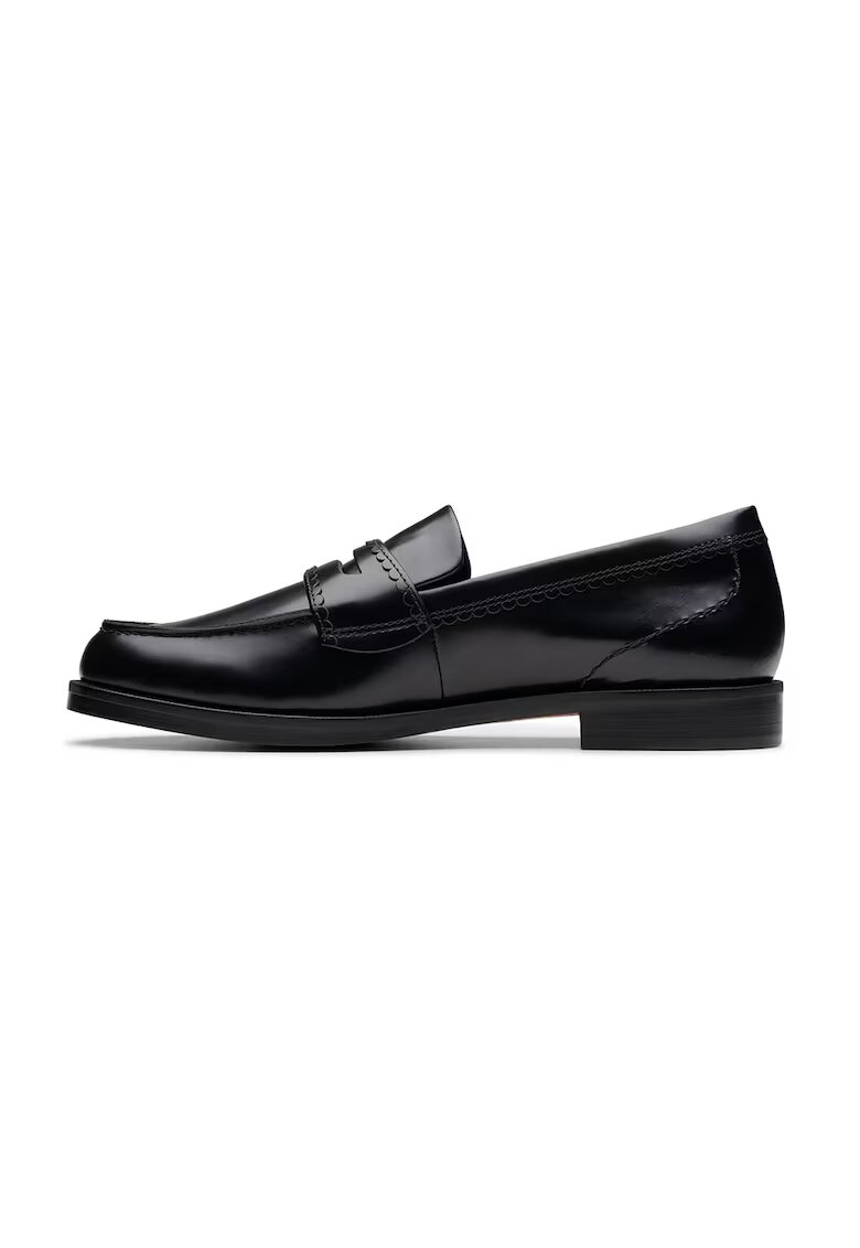Clarks Кожени мокасини - Черен