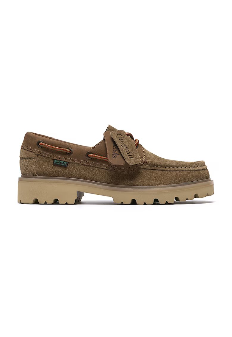 Clarks Кожени мокасини Cleyhill - Земен