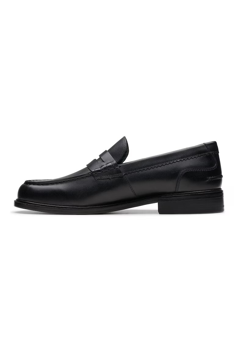 Clarks Кожени мокасини Craft James Черен