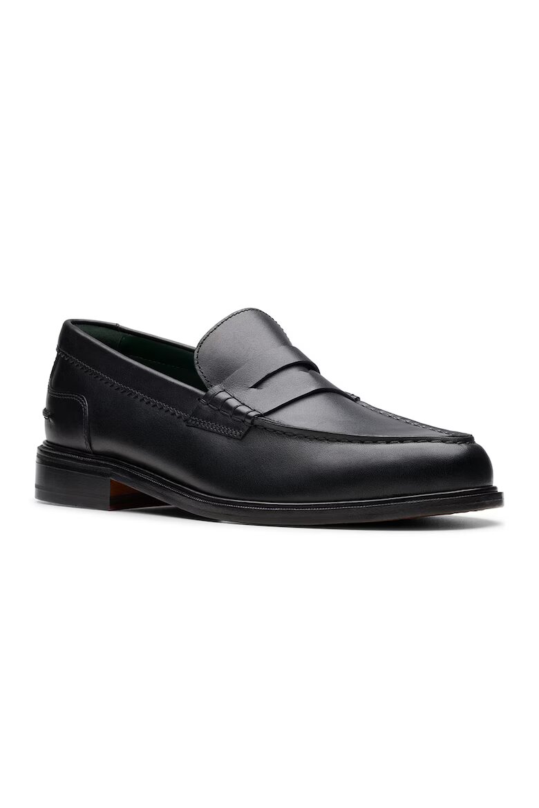 Clarks Кожени мокасини Craft James Черен