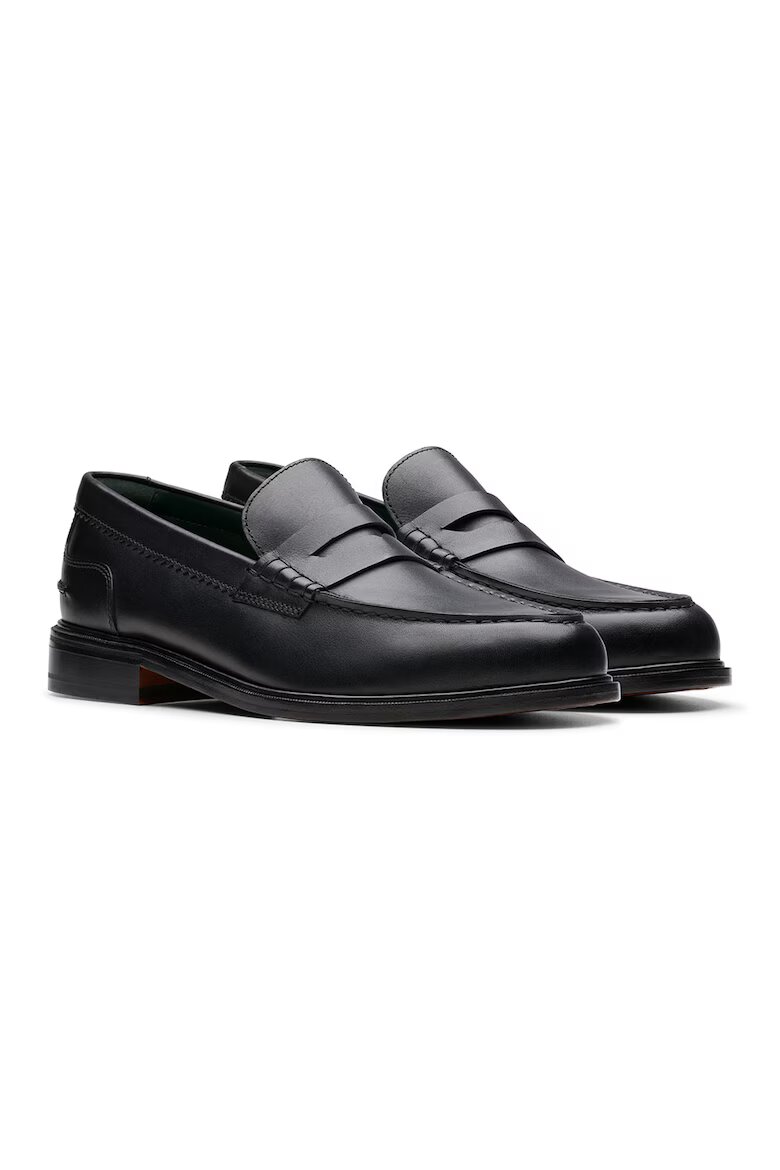 Clarks Кожени мокасини Craft James Черен