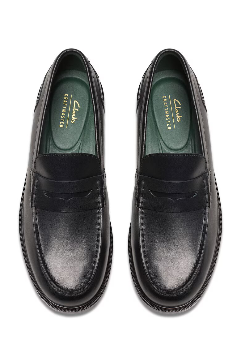 Clarks Кожени мокасини Craft James Черен