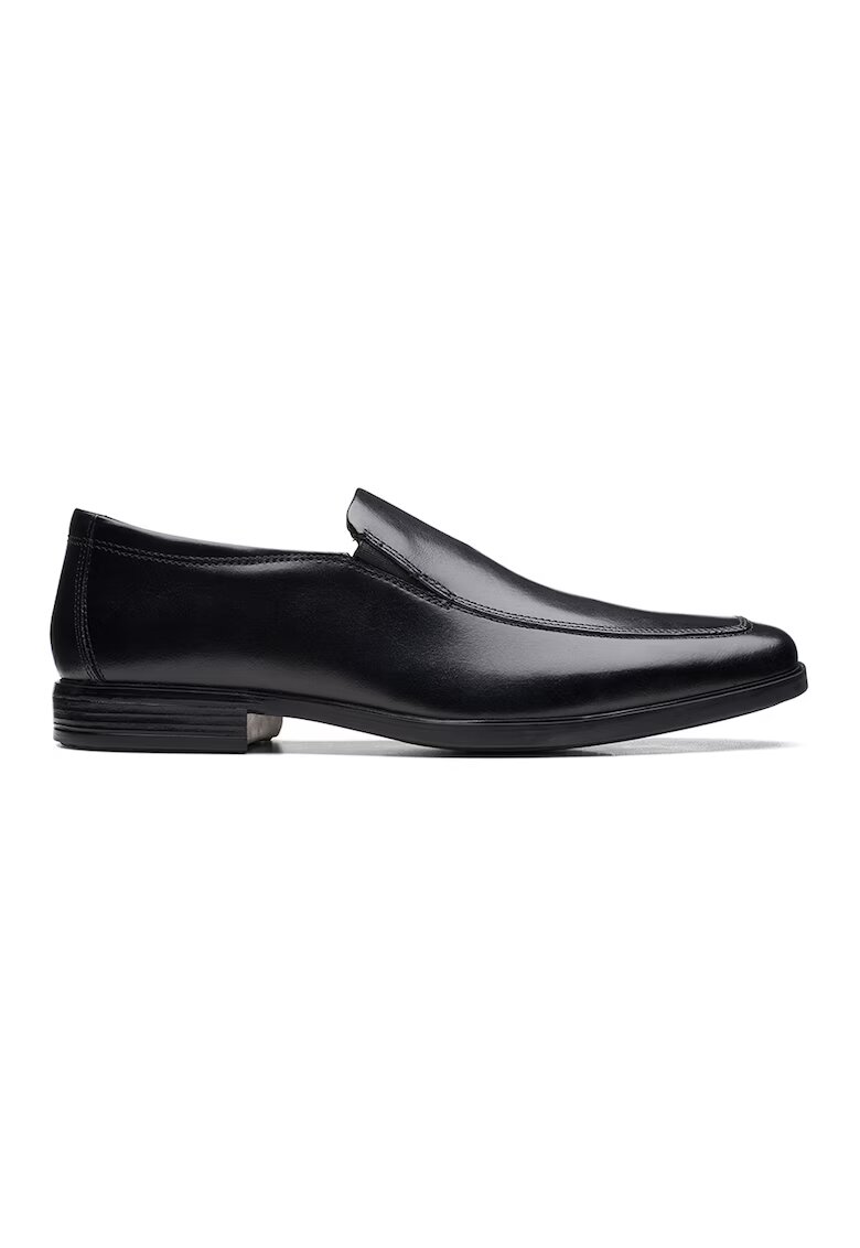 Clarks Кожени мокасини Howard Edge - Черен