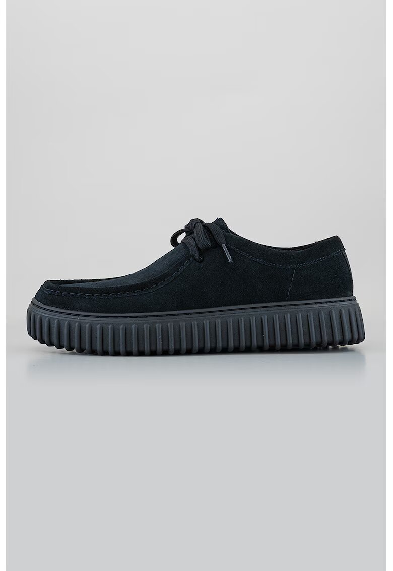 Clarks Текстилни кларкове Torhill Lo с кожа