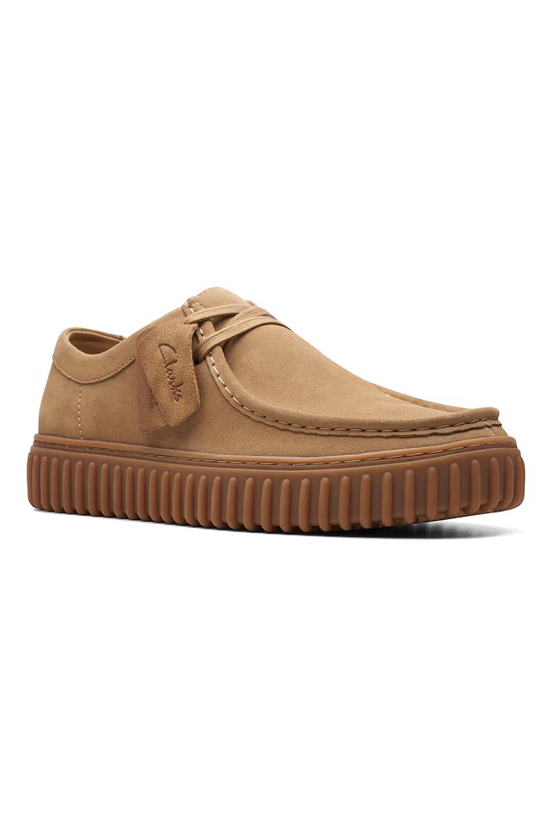 Clarks Кожени мокасини Torhill Светлокафяв