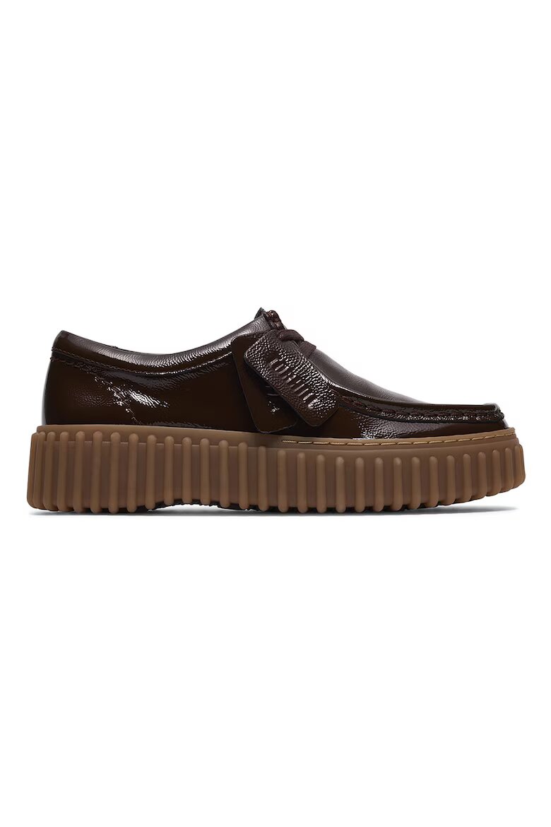 Clarks Кожени мокасини Torhill Тъмнокафяв/Сиво-кафяв/Избеляло черно