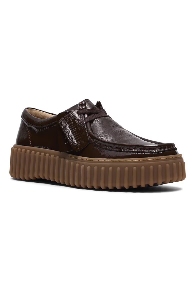 Clarks Кожени мокасини Torhill Тъмнокафяв/Сиво-кафяв/Избеляло черно