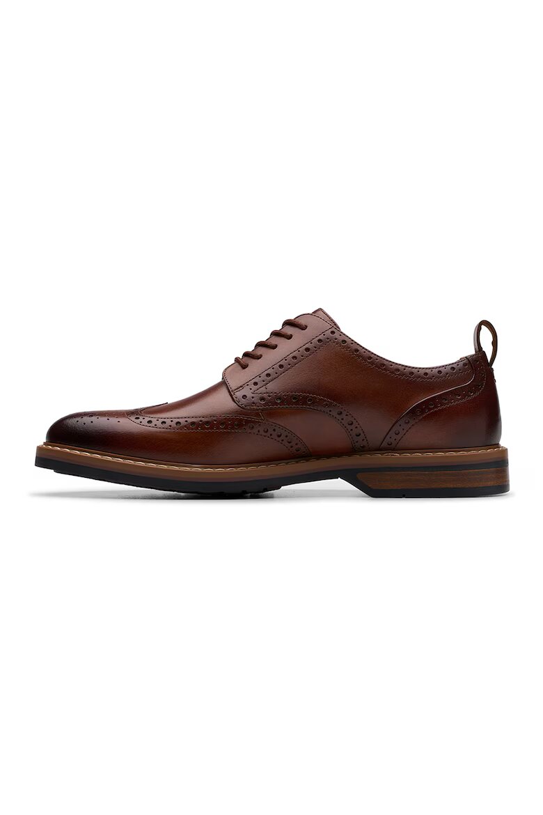 Clarks Кожени обувки Aldwin Limit тип Brogue Коняк кафяв