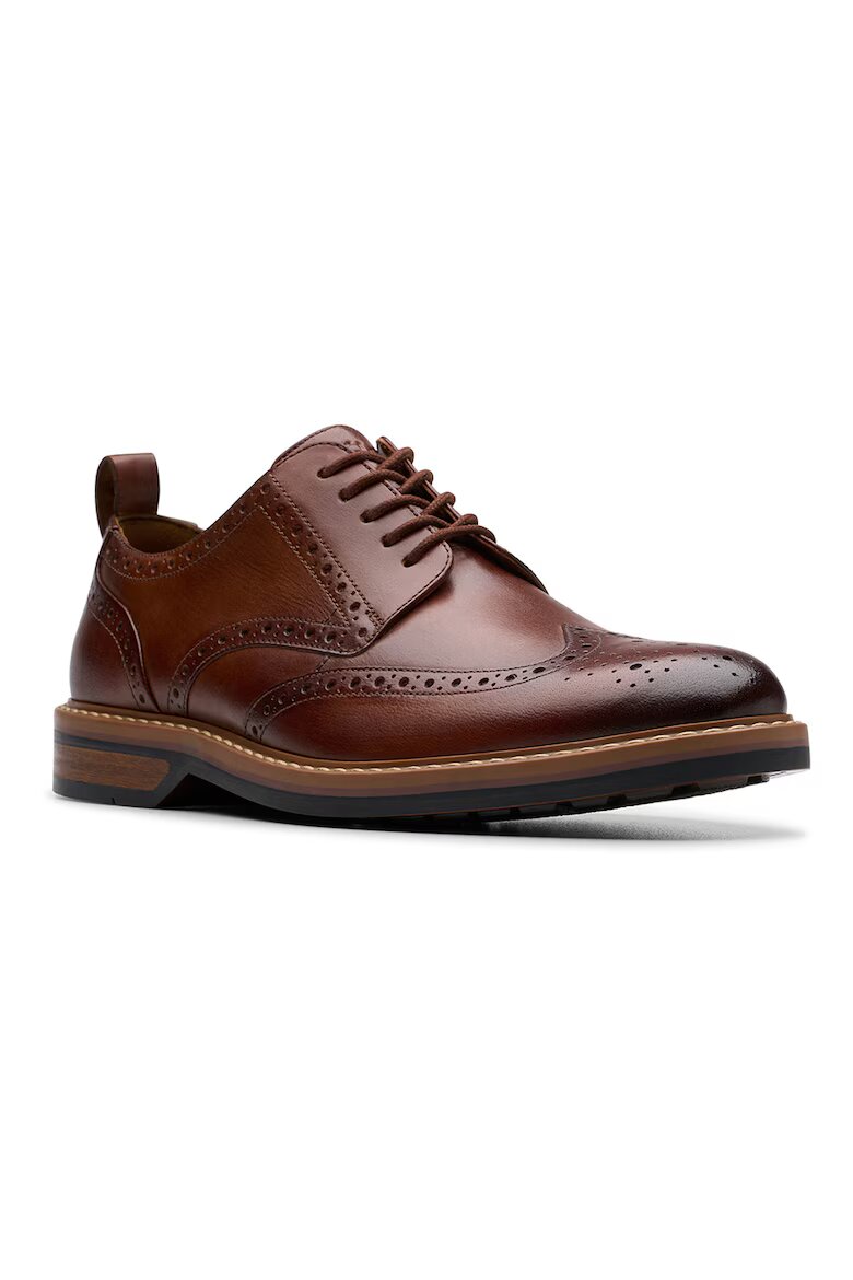 Clarks Кожени обувки Aldwin Limit тип Brogue Коняк кафяв