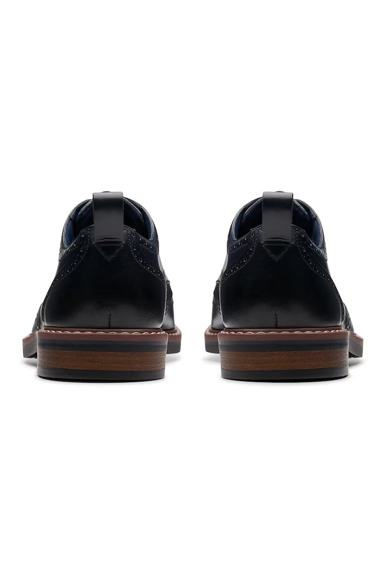 Clarks Кожени обувки Aldwin Limit тип Brogue Тъмносин