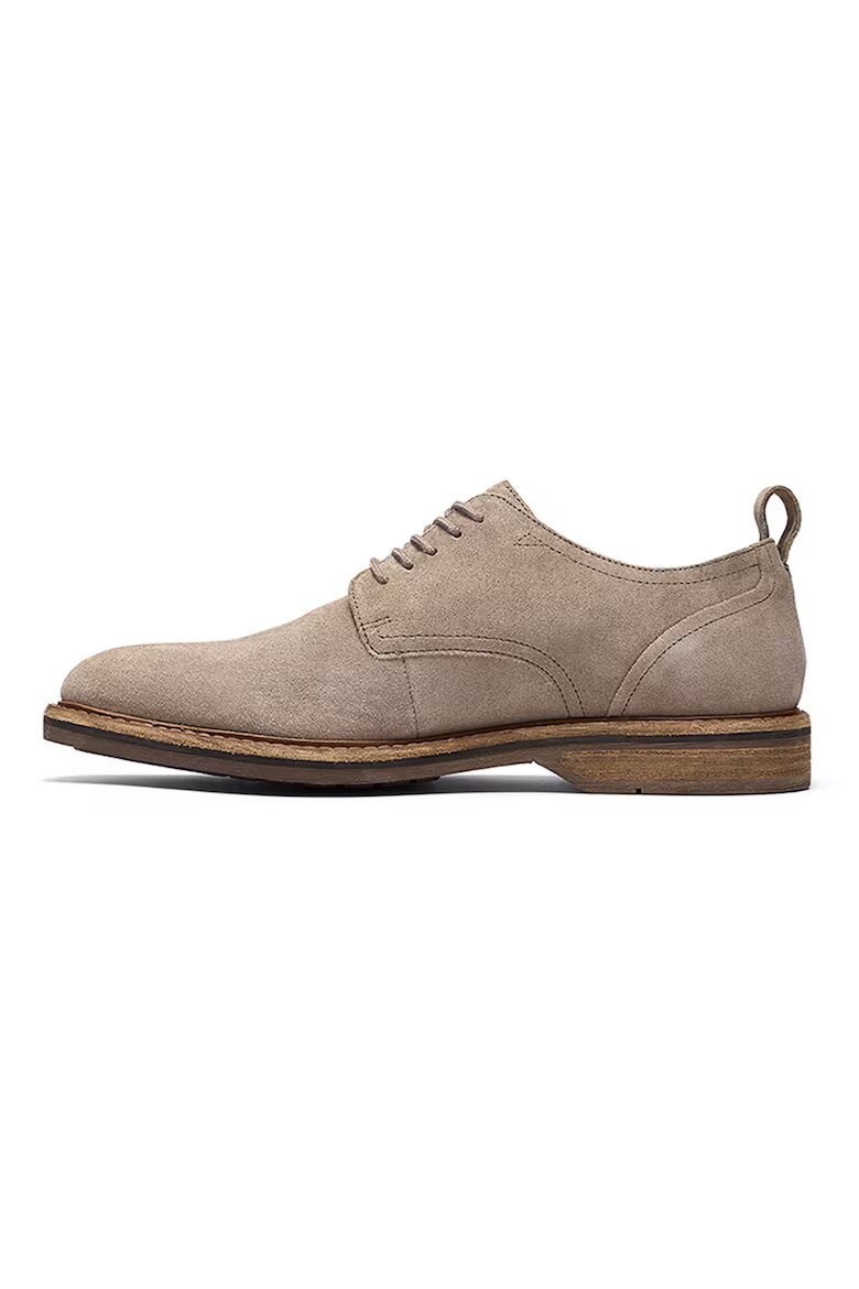 Clarks Кожени обувки Aldwin тип Derby Бежов
