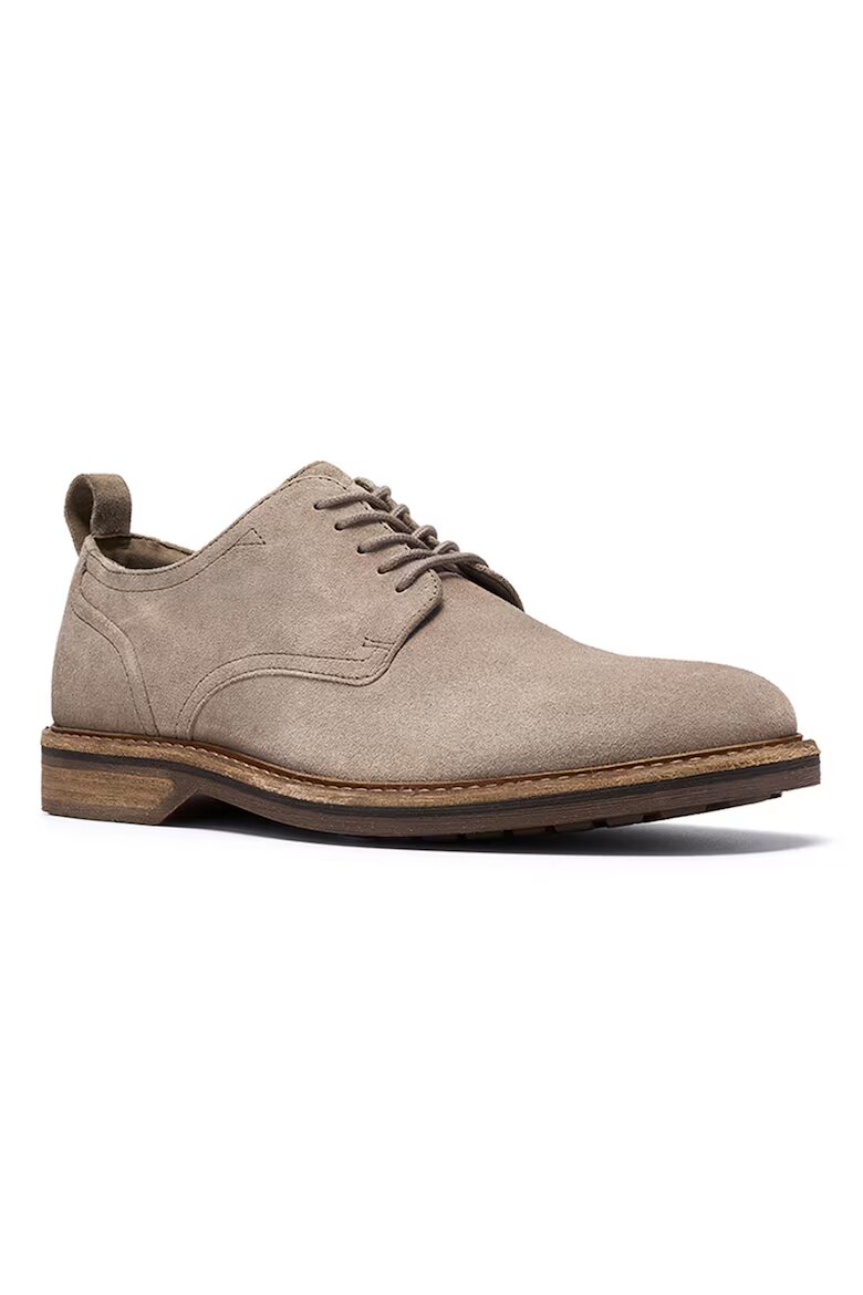 Clarks Кожени обувки Aldwin тип Derby Бежов