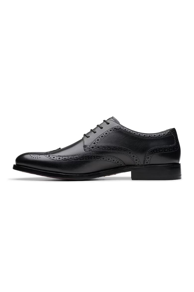 Clarks Кожени обувки Craft James тип Brogue Черен