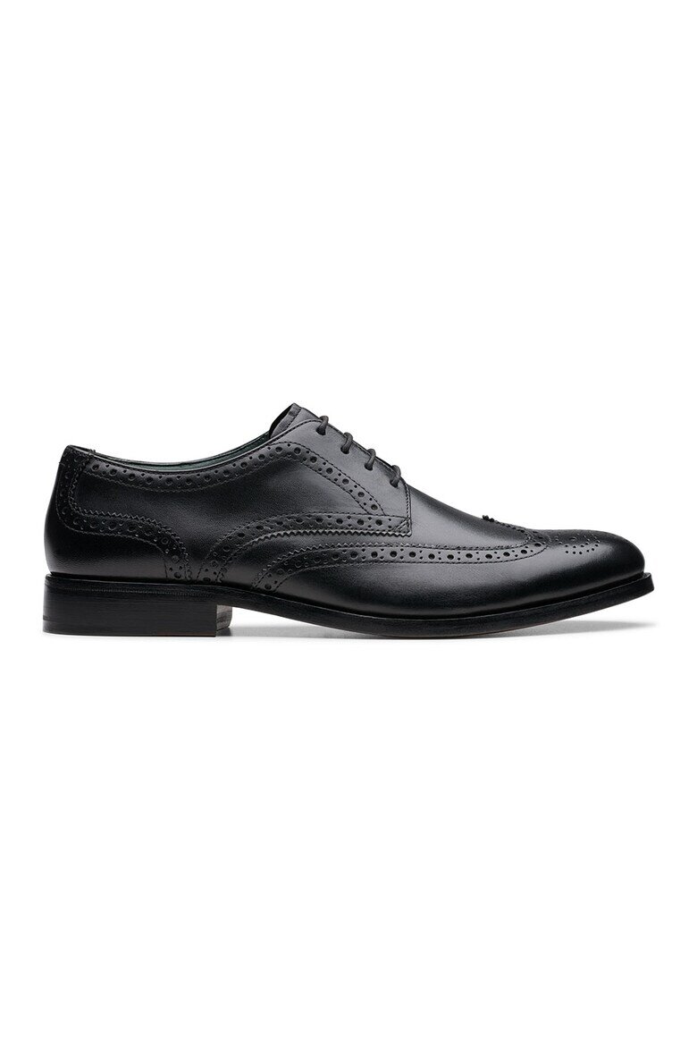 Clarks Кожени обувки Craft James тип Brogue Черен