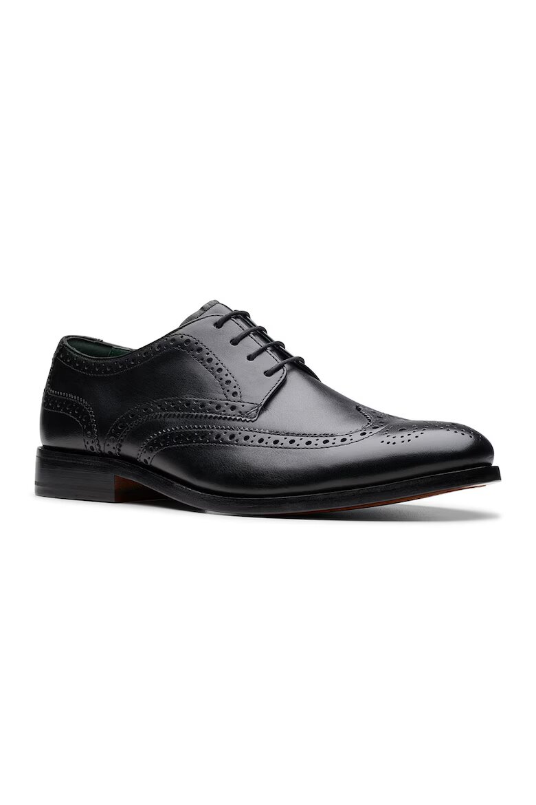 Clarks Кожени обувки Craft James тип Brogue Черен