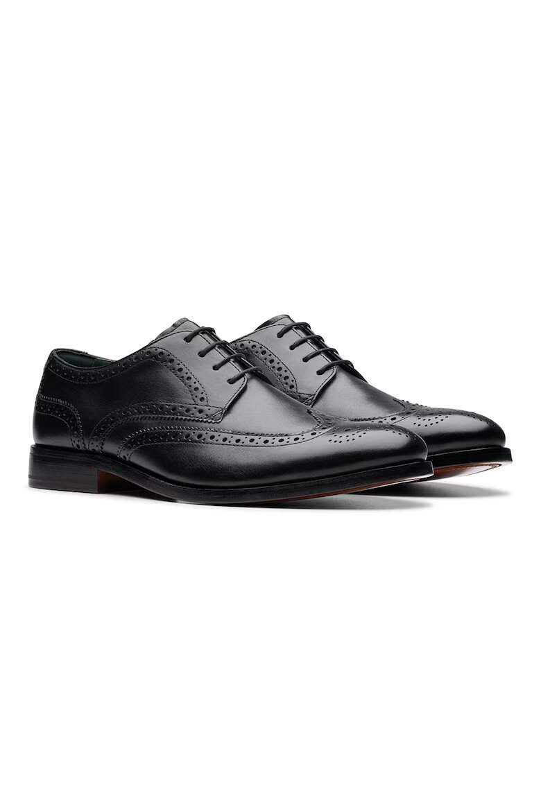 Clarks Кожени обувки Craft James тип Brogue Черен