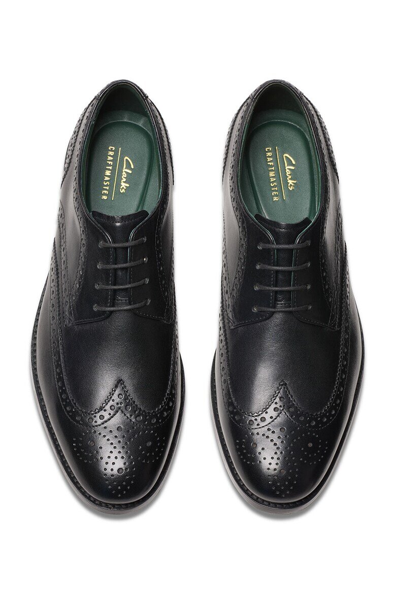 Clarks Кожени обувки Craft James тип Brogue Черен
