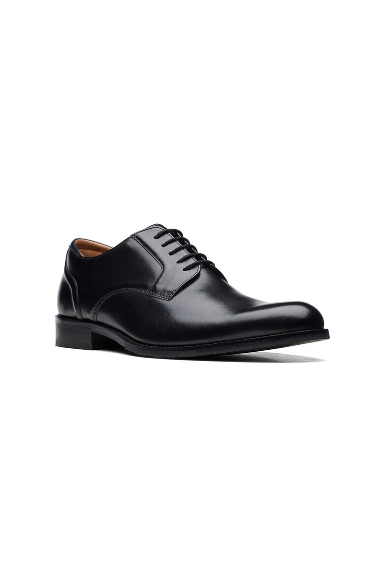 Clarks Кожени обувки Craftarlo Derby Черен