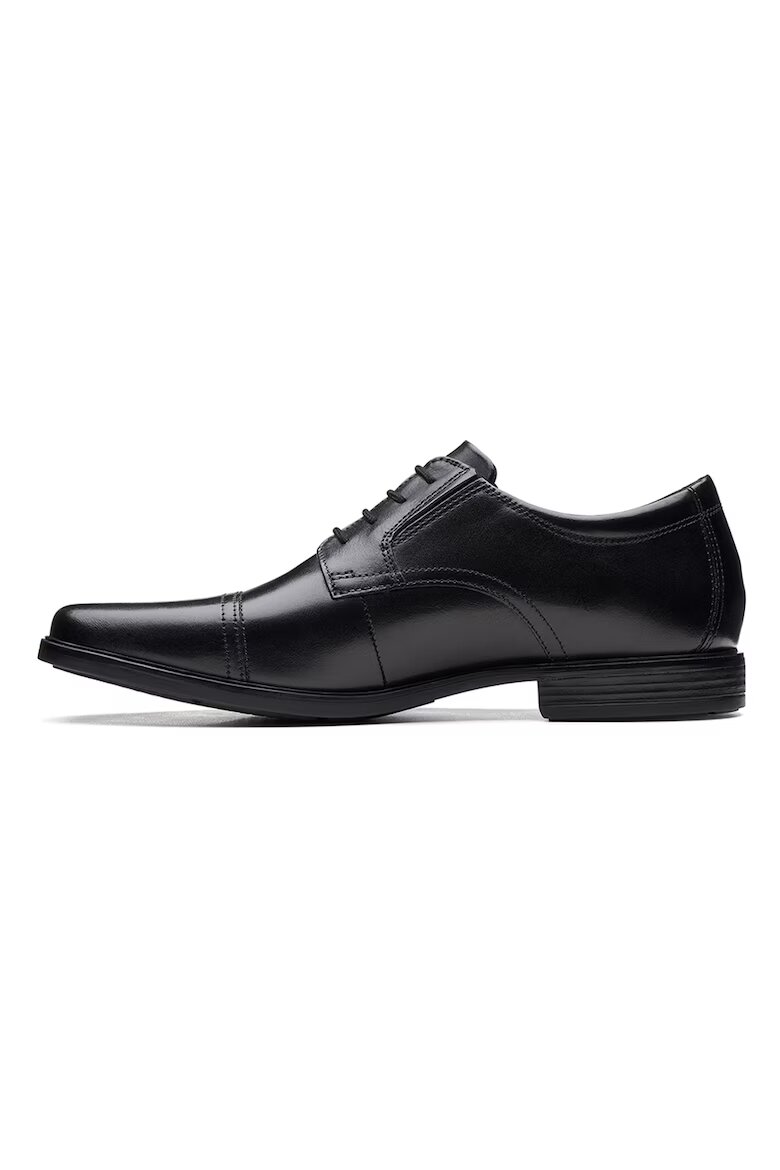 Clarks Кожени обувки Howard Cap Derby Черен