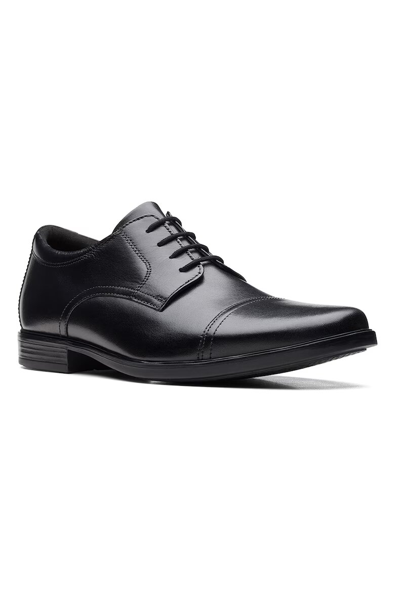 Clarks Кожени обувки Howard Cap Derby Черен