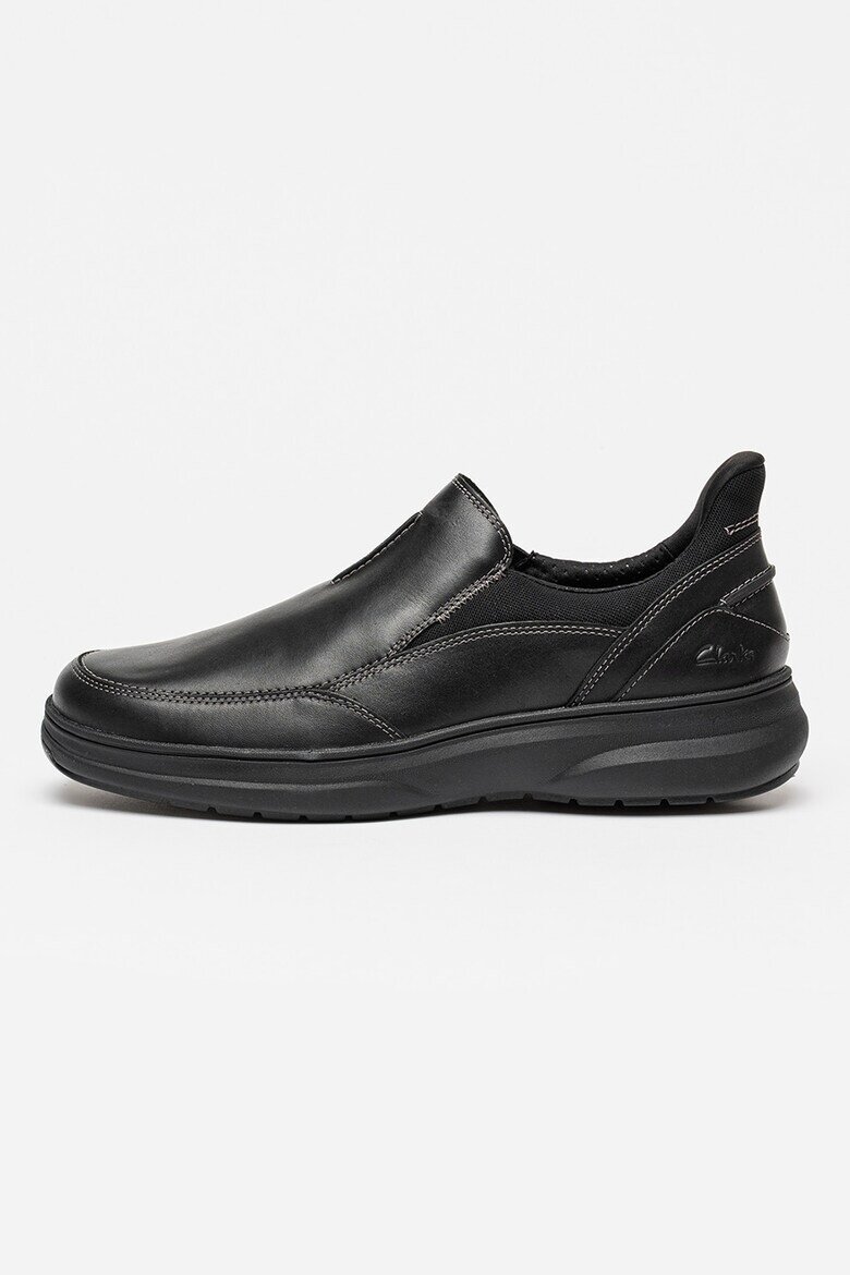 Clarks Кожени обувки Mullan с лесно обуване Черен