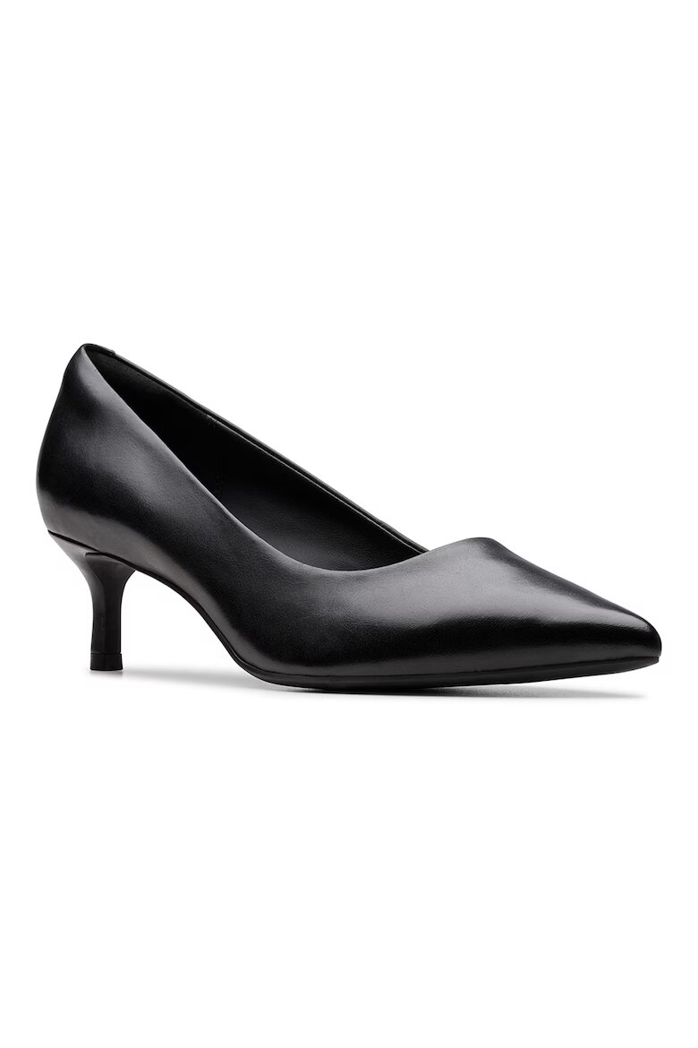 Clarks Кожени обувки с остър връх Черен