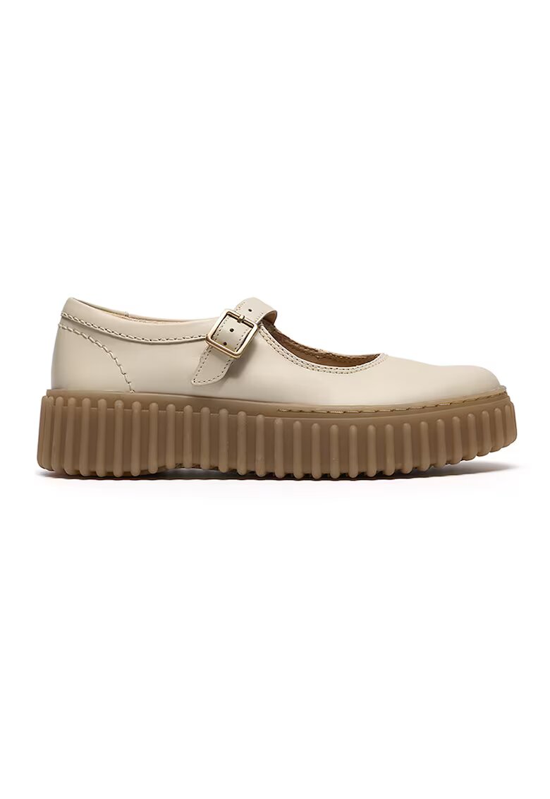 Clarks Кожени обувки Torhill Jane - Камел