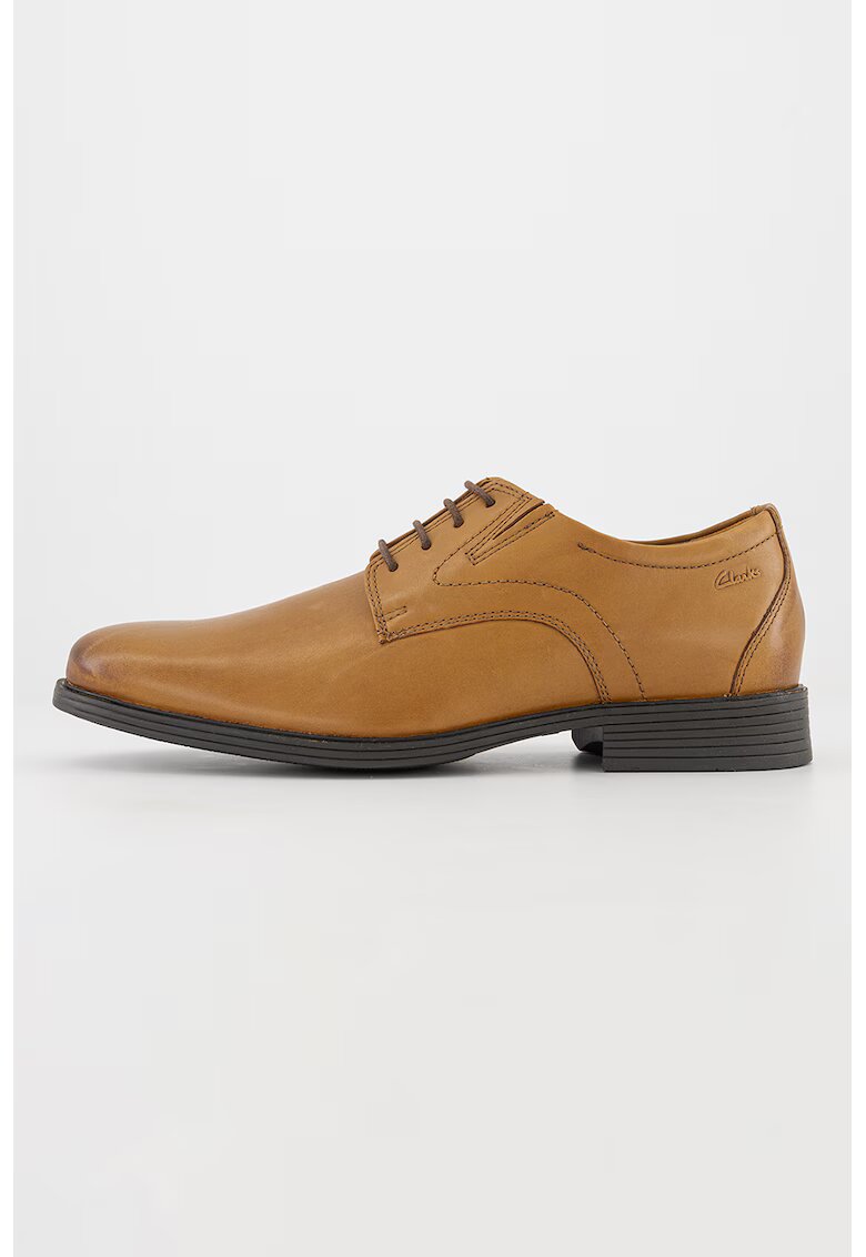 Clarks Кожени обувки Whiddon Brogue - Карамел