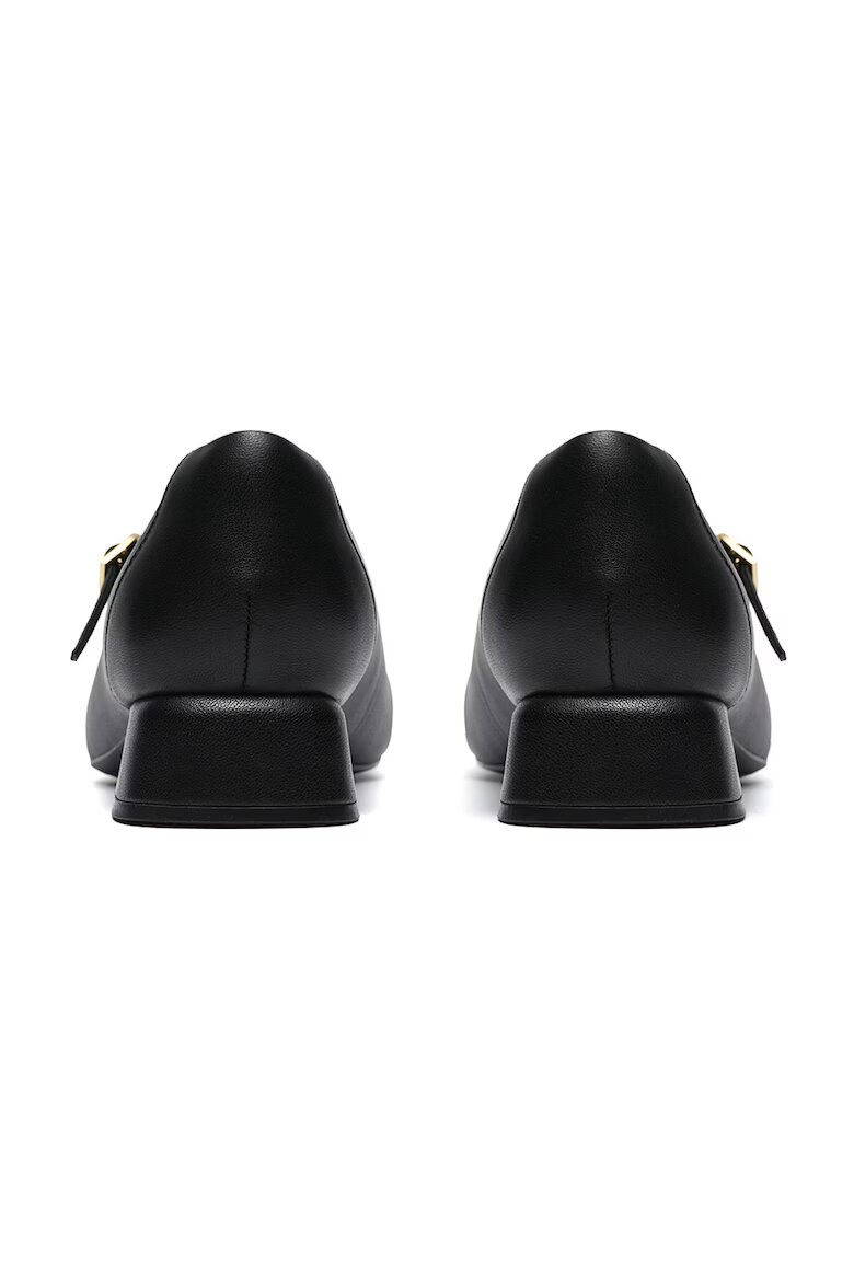 Clarks Кожени пантофки Daiss тип Mary Janes с малък ток Черен