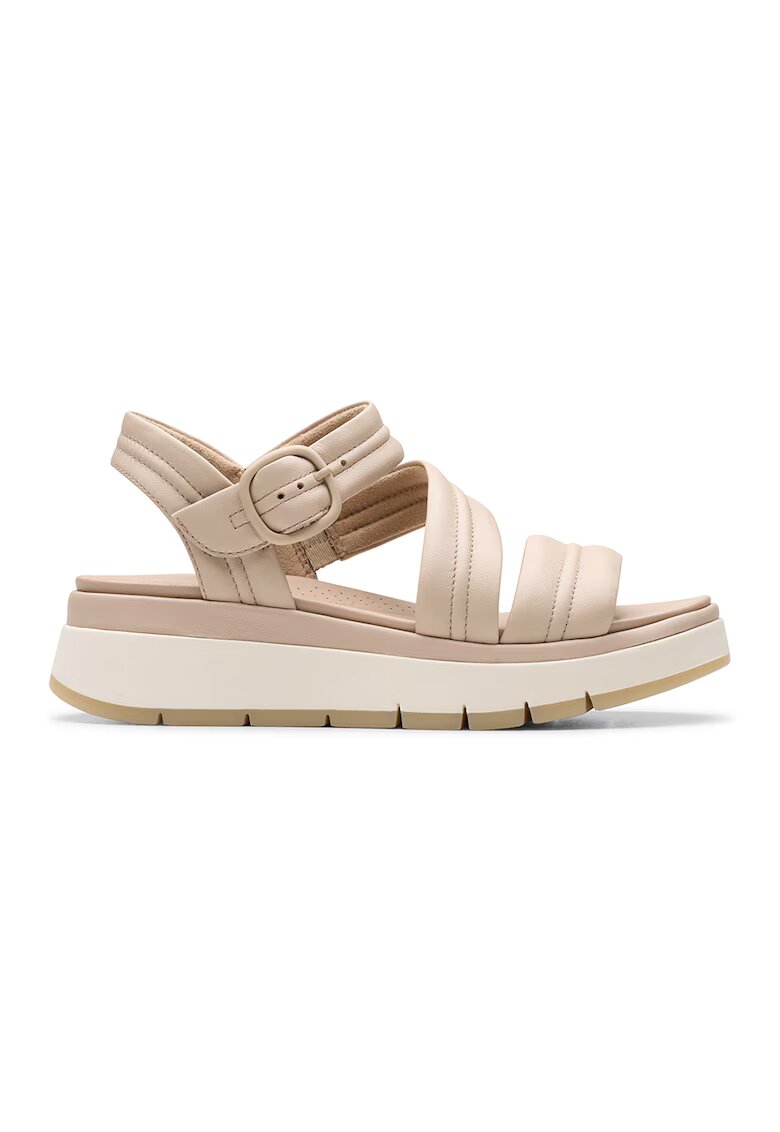Clarks Кожени сандали Tuscan с равна платформа