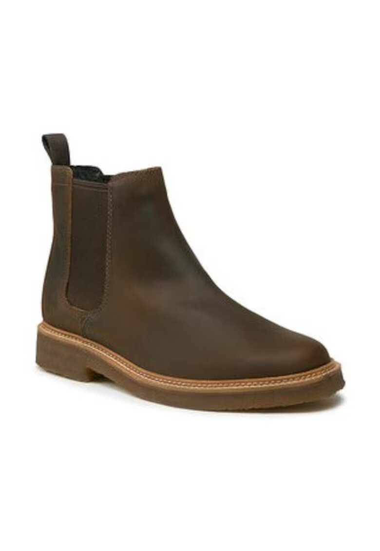 Clarks Мъжки боти - естествена кожа - кафяви