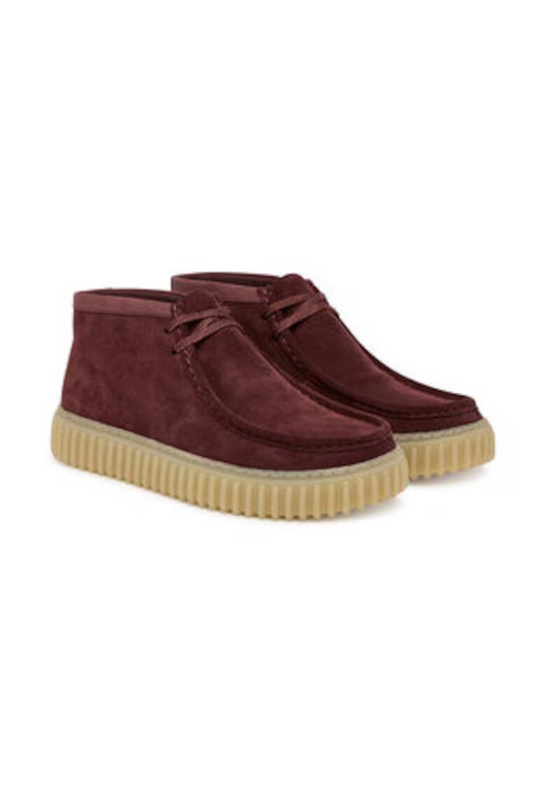 Clarks Мъжки боти - естествена кожа - кафяви