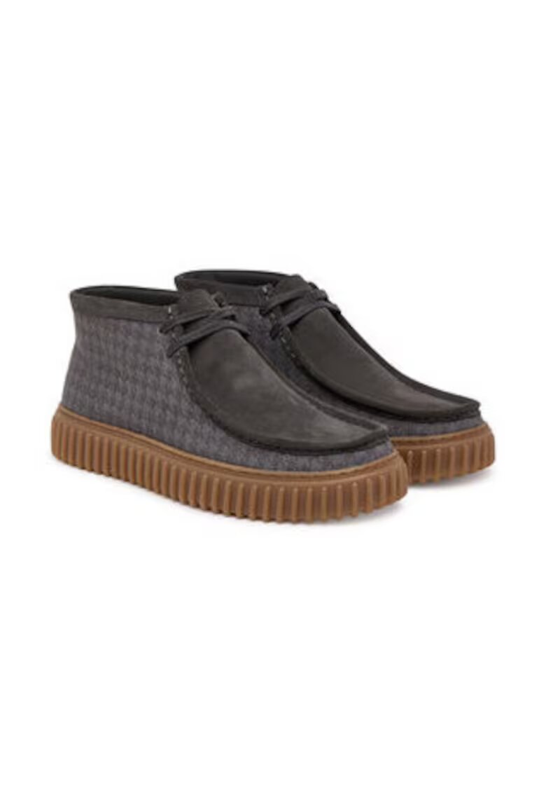 Clarks Мъжки боти естествена кожа - сиви