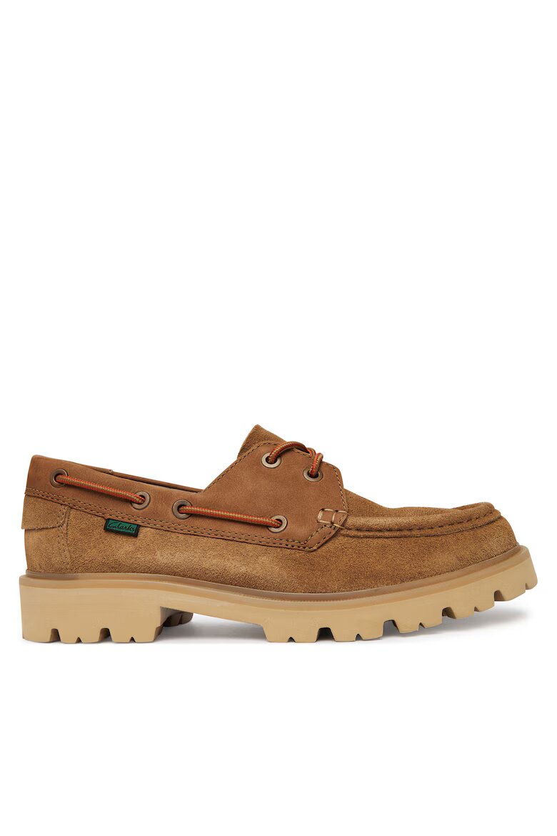 Clarks Мъжки мокасини естествена кожа бежови Бежов