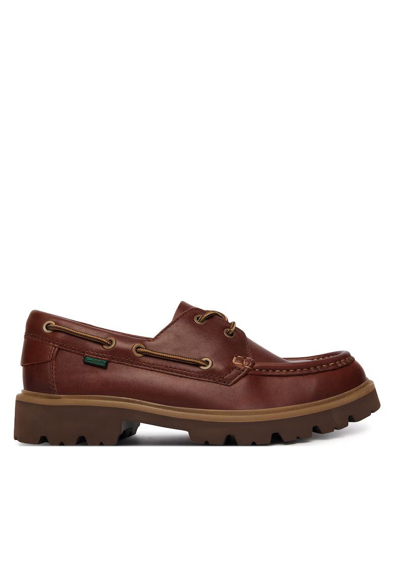 Clarks Мъжки мокасини - естествена кожа - кафяви - синтетичен материал