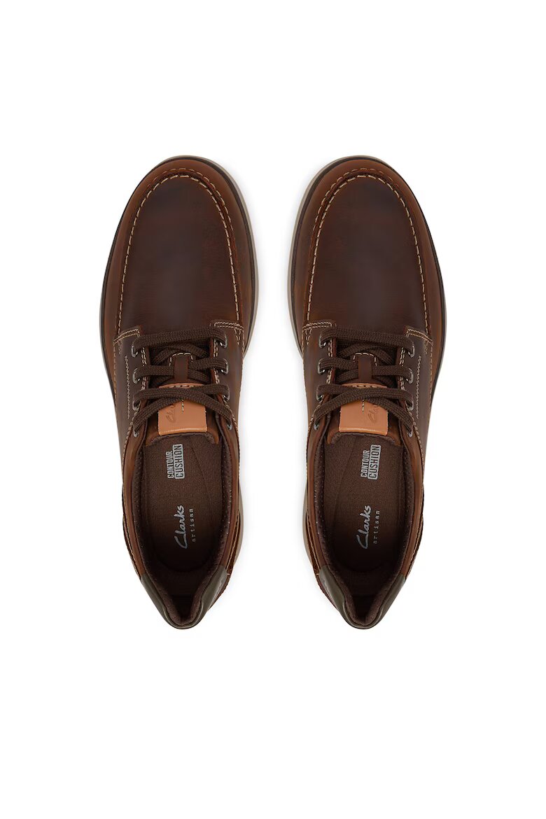 Clarks Мъжки обувки естествена кожа удобни кафяви